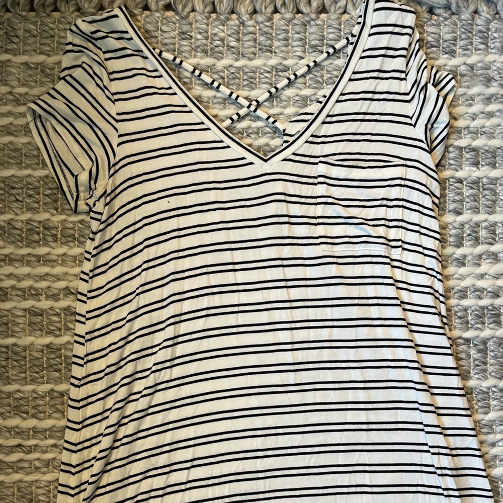 American eagle outfitters, soft & sexy t-shirt dress, medium, strap detail